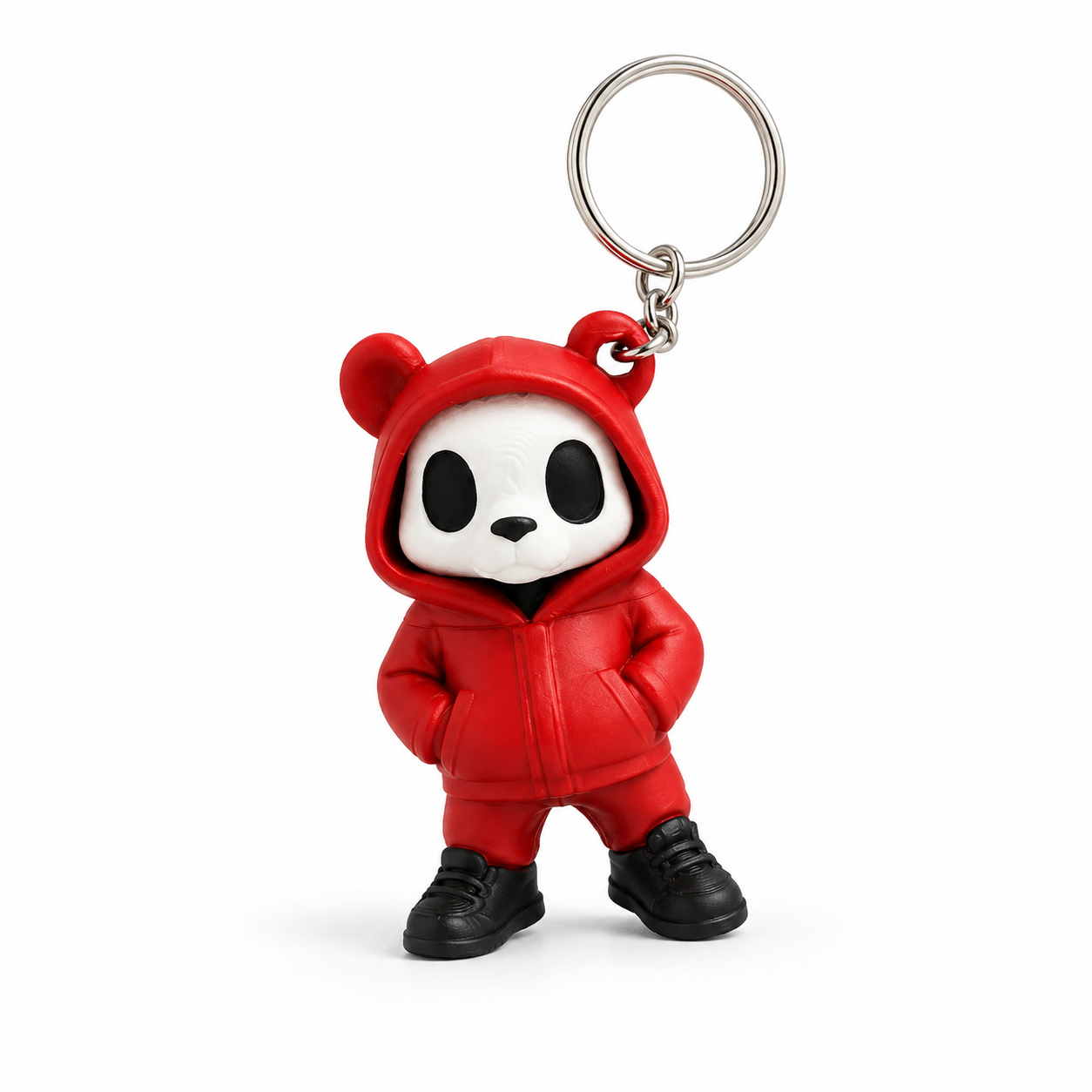 Panda Hoodie 3D Printed Keychain